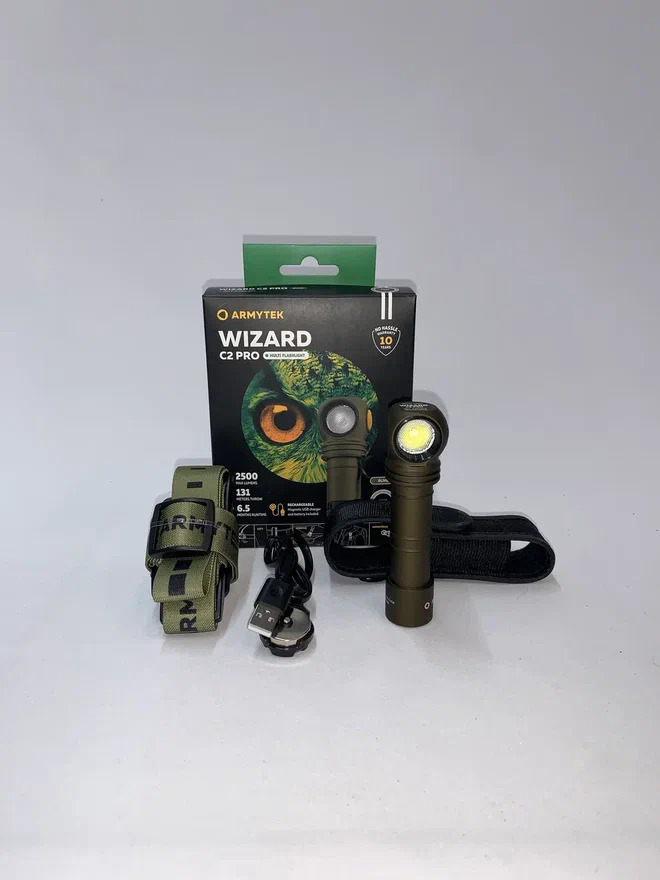 Фонарь Armytek Wizard C2 Pro Magnet USB Белый купить