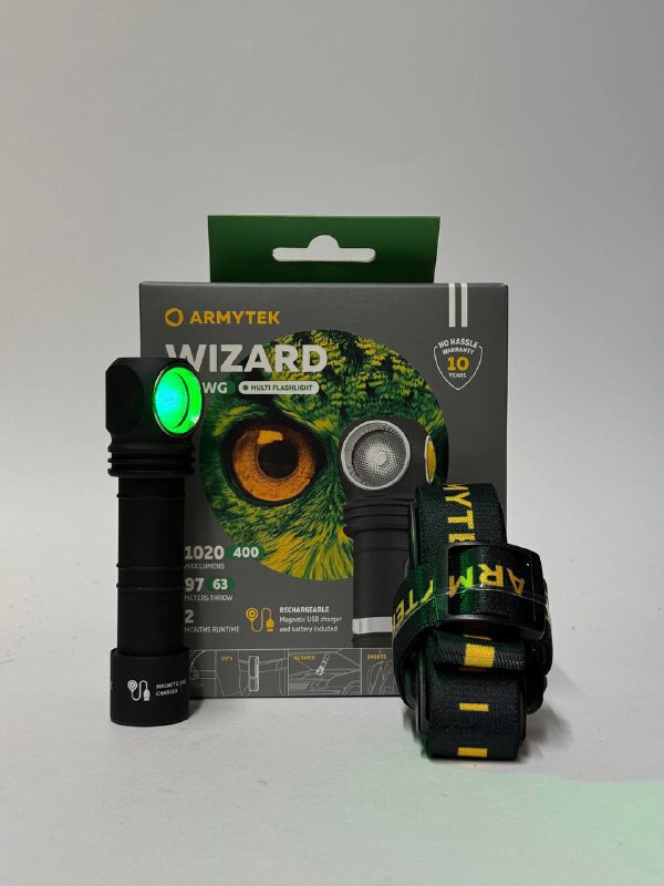 Фонарь Armytek Wizard C2 WG Magnet USB Белый купить