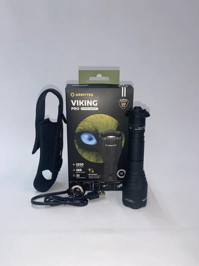 Фонарь Armytek Viking Pro Magnet USB Белый купить