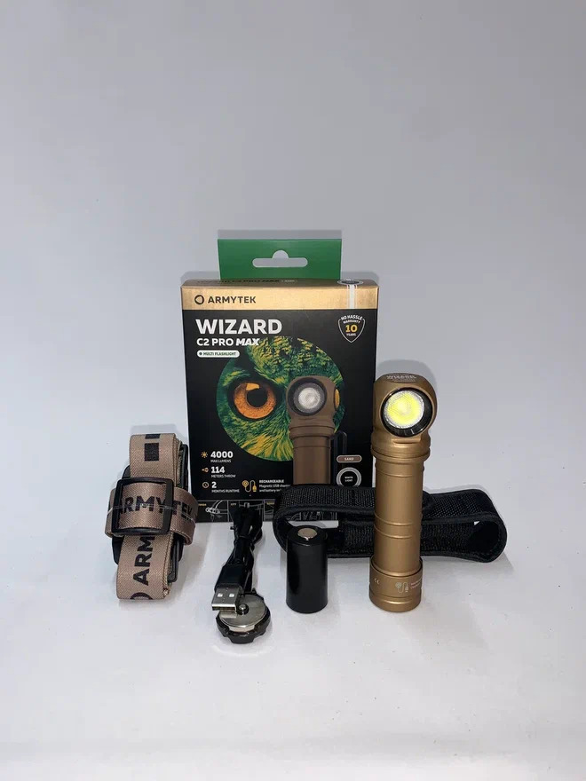 Фонарь Armytek Wizard C2 Pro Max Sand Белый купить