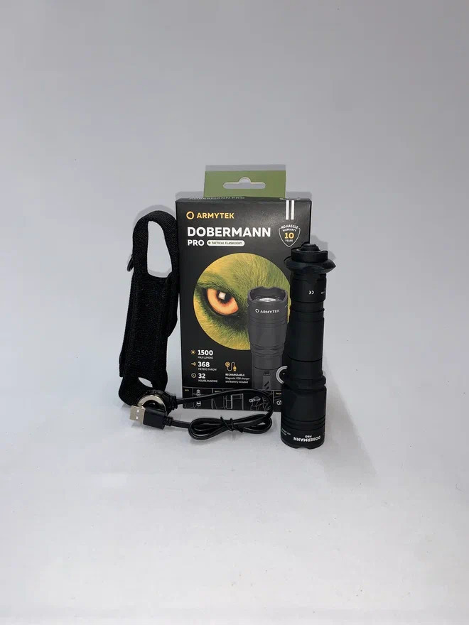 Фонарь Armytek Dobermann Pro Magnet USB Теплый купить