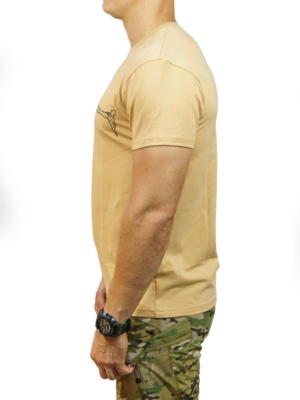 Футболка Milgear, STD, песочный (XL) купить