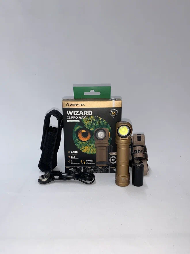 Фонарь Armytek Wizard C2 Pro Max Sand Белый купить