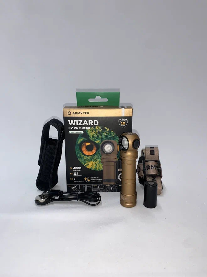 Фонарь Armytek Wizard C2 Pro Max Sand Белый купить